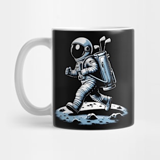 Golf Novelty Funny Astronaut Golfing Funny Golf Mug